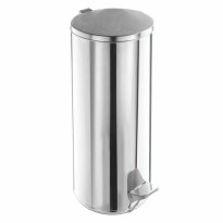 Ведро-контейнер с педалью для мусора УСИЛЕННОЕ, ТИТАН, 30 литров, нерж. сталь, ХРОМ 37.jpg