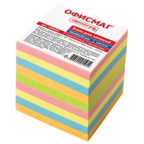 Блок-кубик для записей 9х9х9см цветной непроклеенный ОФИСМАГ, 124444 530.jpg