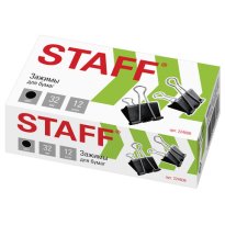 Зажимы для бумаг 32мм STAFF 
