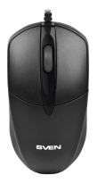 Мышь проводная SVEN RX-112, USB, 2 кнопки + колесо-кнопка, оптическая, черная