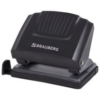 Дырокол 20л Brauberg Superчерный