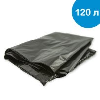Пакеты дмусора 120л ПВД 7010040 мкм черные по 30шт