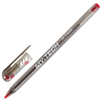 Ручка шариковая масляная PENSAN My-Pen, КРАСНАЯ, корпус тонированный красный, узел 0,7 мм