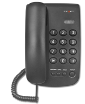 Телефон проводной Texet TX-241 черный