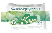 Мыло туалетное 100г Краснодарское С АРОМАТОМ ЛАНДЫША (Меридиан), флоу-пак 66шт/уп 555.jpg
