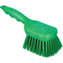 Щетка Haccper с короткой ручкой для мытья и оттирки жесткая, зеленая 864001G