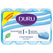 Мыло туалетное 480г Duru 1+1 Крем+морские минералы 12штуп