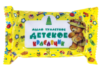 Мыло туалетное 75г Краснодарское Детское Красавчик (Меридиан), флоу-пак 60шткор