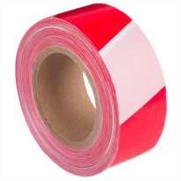 Лента оградительная сигнальная красно-белая, 50 мм х 200 м, основа полиэтилен, ЛО 200/50 41.jpg