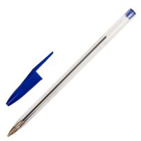 Ручка шариковая STAFF Basic Budget BP-02, письмо 500 м, СИНЯЯ, длина корпуса 13,5 см 16.jpg