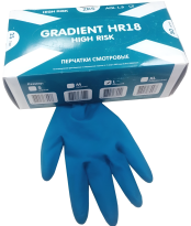 Перчатки латексные р.L High Risk Safe&Care Gradient HR 18 25паруп Safe&Care
