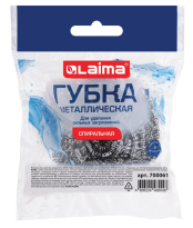 Губки (мочалки) для посуды металлические LAIMA, спиральные по 15 г, по 1 шт.  700061
