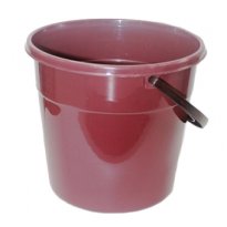 Ведро 5л. бордовое пластмассовое 