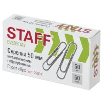 Скрепки 50мм STAFF 