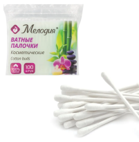 Ватные палочки Мелодия 100шт, пакет