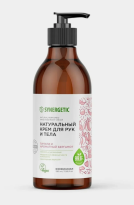 Крем для рук и тела SYNERGETIC Пачули и бергамот 380мл