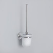 Ерш дунитаза Accoona настенный с крышкой, стекло, хром