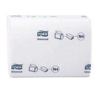 Салфетки диспенсерные Tork Universal, белые, N4, 2сл. 200лист/пачка  белые N4 10844   20пач/кор 90.j
