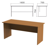 Стол письменный Монолит (ш1600г700в750мм) орех СМ3.3
