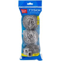 Губка дпосуды металлич. OfficeClean по 1 шт. 20г , 3штуп