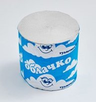 Туалетная бумага Бумажное облачко 100 (без втулки, 1-сл)  шир. 87+/-2мм, длина 42-46м (ИБК) 48 шт/уп