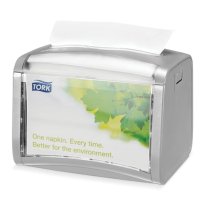 Диспенсер для салфеток Tork настольный N4, серый 272613 1
