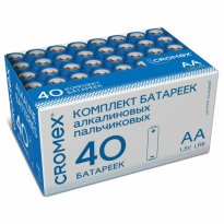 Батарейка CROMEX Alkaline, АА (LR6,15А) алкалиновая 40шт/уп 455594   по 1 шт. 34.jpg