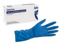 Перчатки латексные р.S High Risk, синие, плотность19гр Safe&Care, 25 пар/упак LL215/VL215 3.jpeg