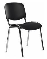 Стул Staff Iso Lite CF-008, хром, кожзам черный Z-11