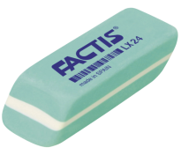Ластик FACTIS (Испания) LX 24, 55х20х12 мм, зеленый, прямоугольный, мягкий, CPFLX24
