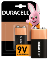 Батарейки DURACELL Basic, 6LR61 крона алкалиновая 1шт блистер