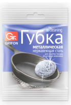 Губка дпосуды металлич.GRIFON 15гр. , 1штуп