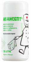 Салфетки влажные 70 шт, Авансепт, спиртовые дезинф. в банке