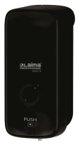 Диспенсер для жидкого мыла ЛАЙМА PROFESSIONAL PREMIUM BLACK, черный, 1л ABS-пластик