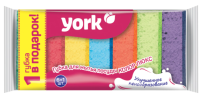 Губка дпосуды York Maxi,поролон с образ.слоем 7шт уп 1073 см 30180