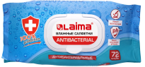 Салфетки влажные 72 шт Лайма антибакт. кл. крышка 20штуп