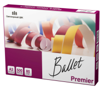 Бумага офисная А3, 80 гм2, 500 л., марка A, BALLET PREMIER 160%