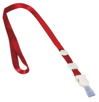 Лента для бейджей Brauberg 45см красная