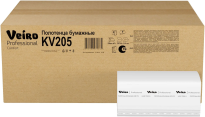 Полотенце бум.V сл. 200л 2сл. Veiro белые KV205