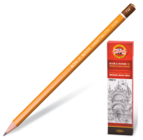 Карандаш чгр KOH-I-NOOR, 1500, 7В,без резинки, корпус желтый, заточенный 1500