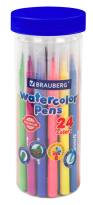 Фломастеры Brauberg 24цв Premium в тубе