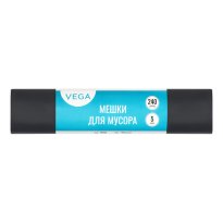 Пакеты дмусора 240 л. 5шт.VEGA 25мкм 90130