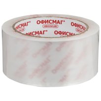 Скотч упаковочный 48мм х 66 м, прозрачная, толщина 45 микрон, ОФИСМАГ СТАНДАРТ, 440173 46.jpg