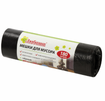 Пакеты дмусора 180 л. 10шт. Любаша 24мкм 20штуп
