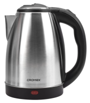 Чайник CROMEX KT-115 закрытый нагревательный элемент, 1,5л, 1500Вт, нерж. сталь, серебристый