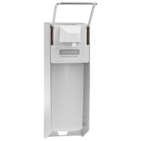 Диспенсер для антисептика 0,5л OfficeClean наливной, локтевой, белый 29.jpg