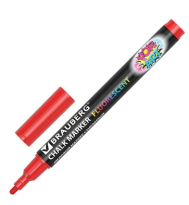 Маркер меловой Brauberg Pop-Art красный, 3,5мм