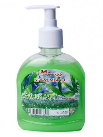 Жидкое мыло-крем 300г Чистоделофф Dezoff Чайный лист, дозатор 20штуп