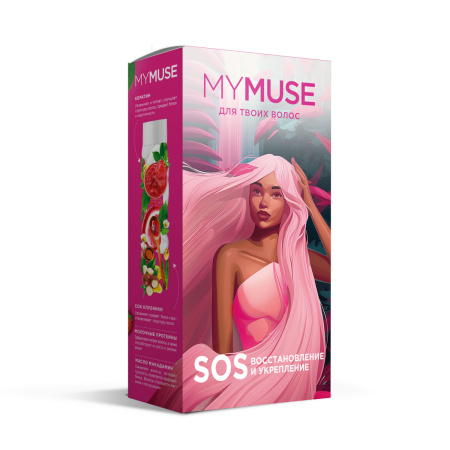 Подарочный набор MYMUSE (шампунь и бальзам SOS-восстановление) 6шт/уп  300453 58.jpg