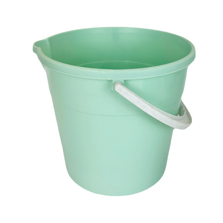 Ведро 10 л. мятный пласт. с носиком, пищевое